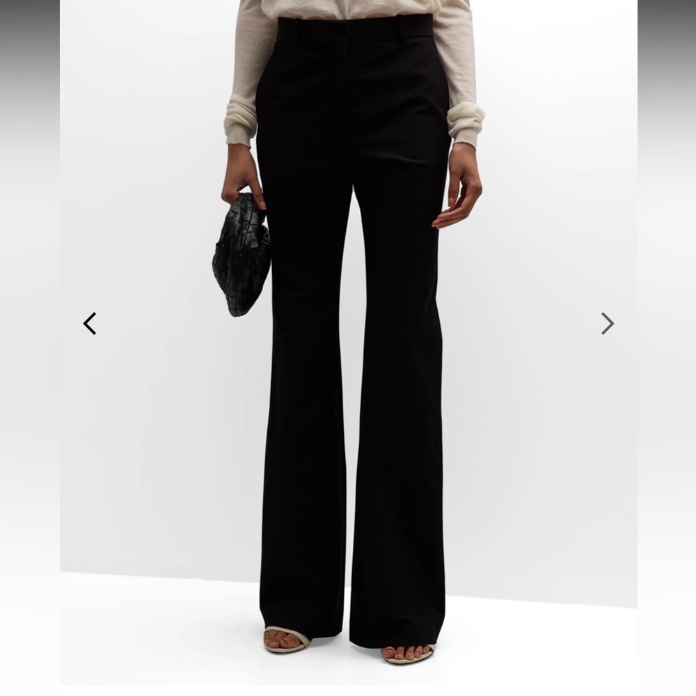 Joseph Black Wool Flare Pants